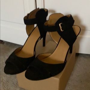 Nine West heels blk suede